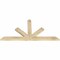 Ekena Millwork Saratoga Rough Sawn Timber Gable Bracket, Douglas Fir, 60"W x 30"H x 2"D x 4"F, 12/12 Pitch GBW060X30X0204SAR00RDF - alternate 2